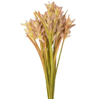 Künstlicher Gladiolen-Blumenstrauß, 57 cm lang – bräunlichgrün