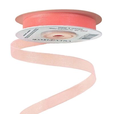 Organza ribbon 10mm x 20m - Powder pink