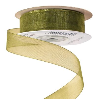 Ruban Organza 20mm x 20m - Vert olive