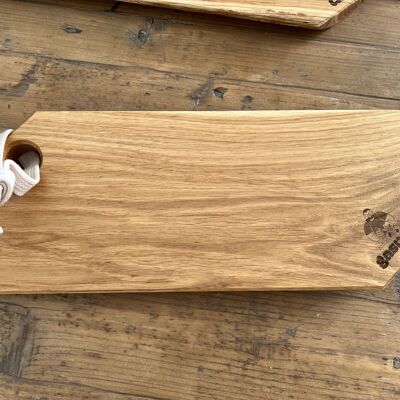 "The Indispensable" Sausage Board in solid oak - scrap oak SAVED FROM THE FLAMES! (NEW)