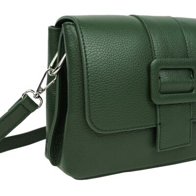 Enola leather shoulder bag Green