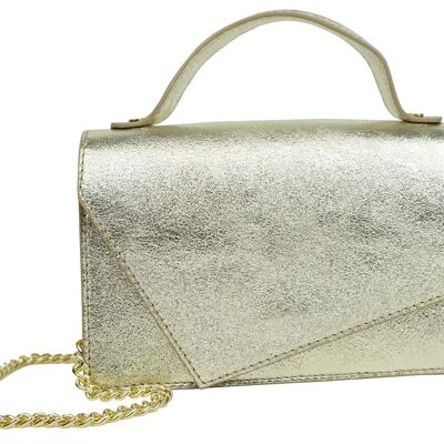 Handbag with leather flap Zora D5300