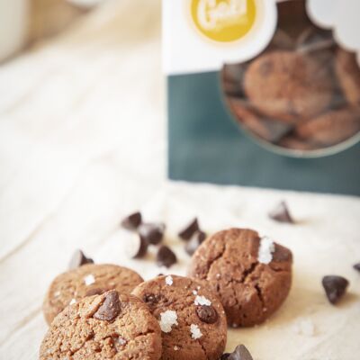 BISCUITS | Minis Cookies "Crookies" - Tout chocolat & Fleur de sel