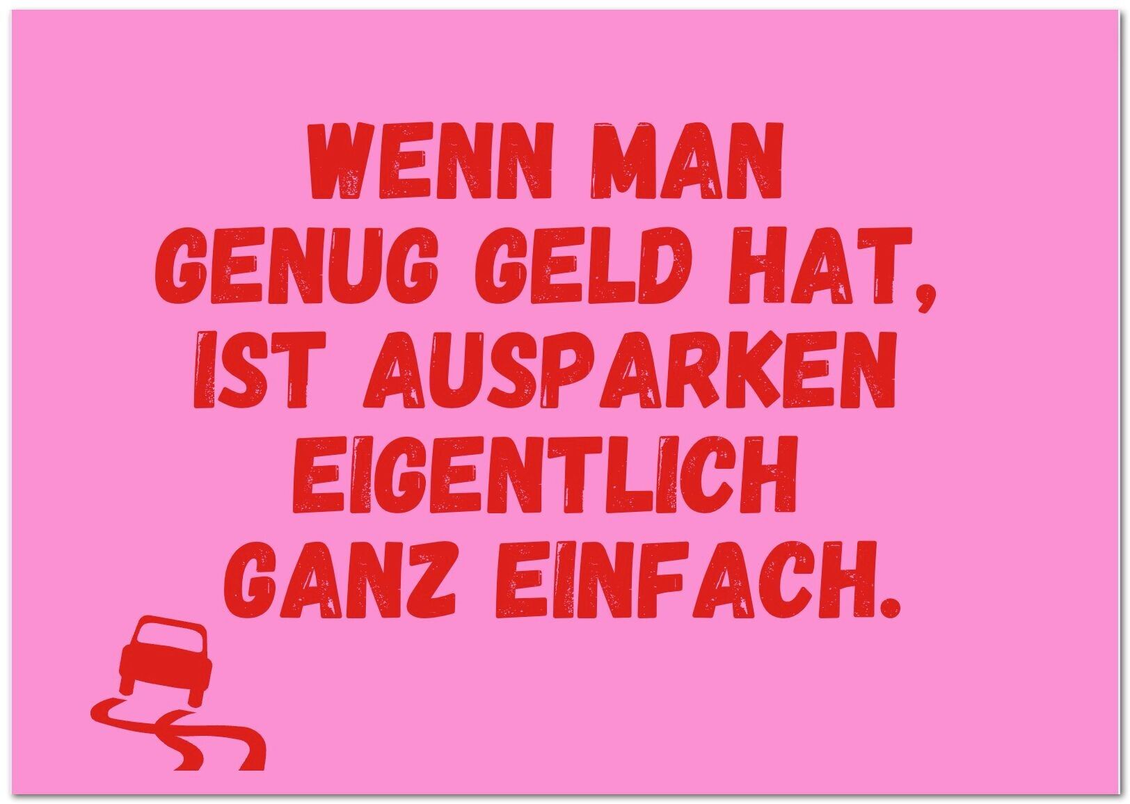 Cartolina "Fuori dal parcheggio"