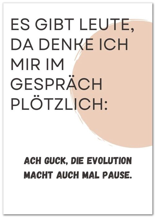 Postkarte "Evolution"