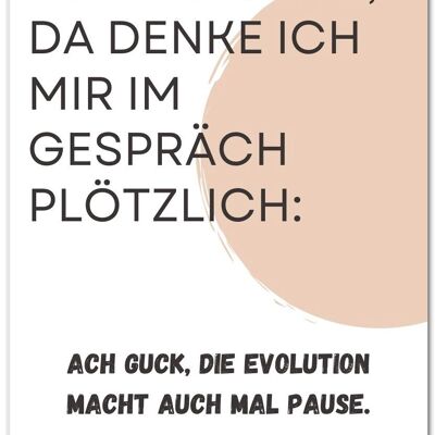 Postkarte "Evolution"