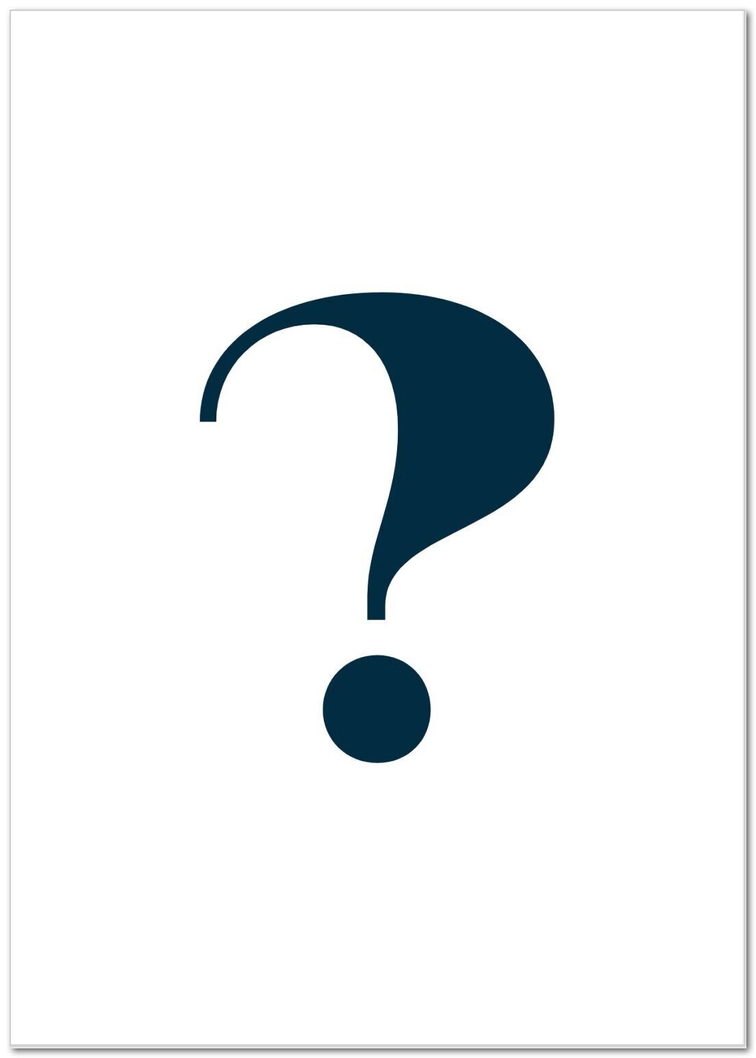 Cartolina "Punto interrogativo"