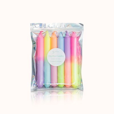 Dip Dye Candle Set: Confetti Edition