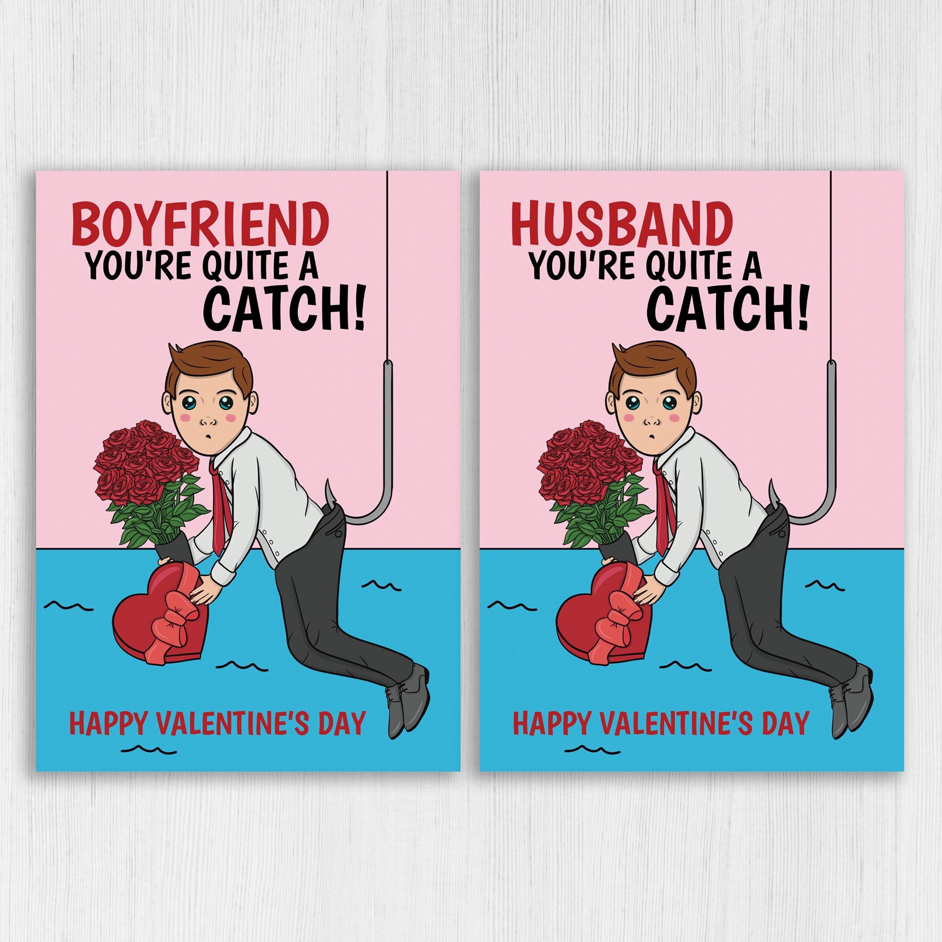 Fishing Valentines Card