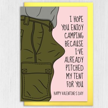 J'ai déjà planté ma tente pour toi carte de Saint Valentin 4