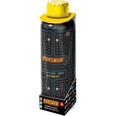 Stainless steel thermos bottle. PAC-MAN - ST14461