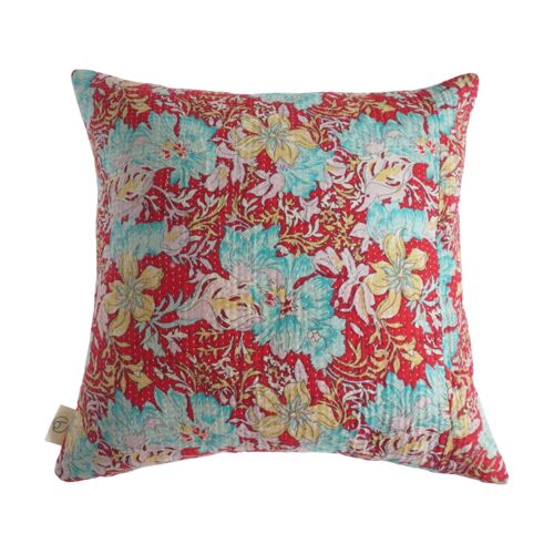 Coussin carré en Kantha N°324