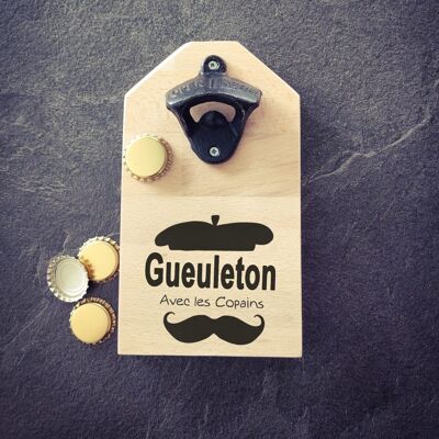 “gueuleton” wall bottle opener