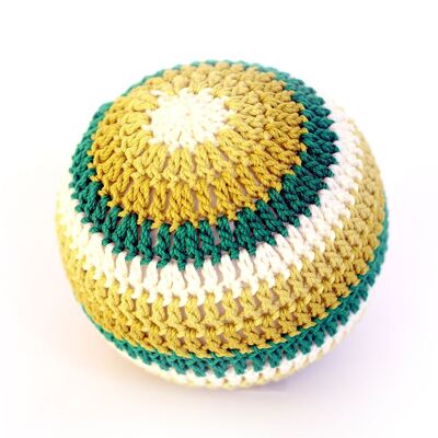 Crochet rattle ball: GREEN