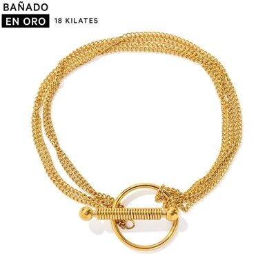 18k steel plated bangle bracelet 2500100001344