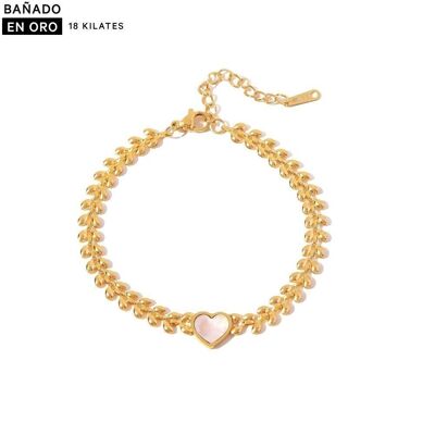 Pulsera brazalete baño 18k acero 2500100001351