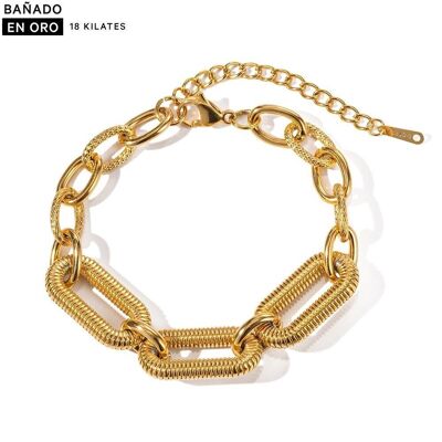 18k steel plated bangle bracelet 2500100001474