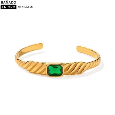 Bracciale rigido placcato in acciaio 18k 2400100000340