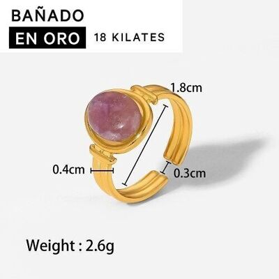 Anillos baño 18k acero 2800100002793