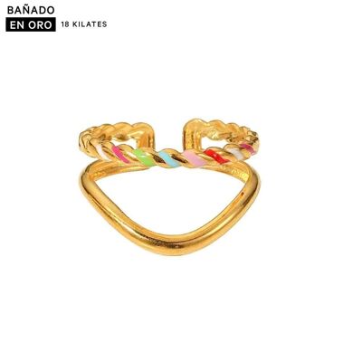 Anillos baño 18k acero 2800100002854