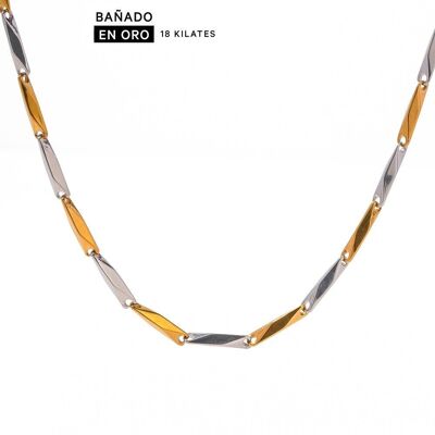 Halsketten mit 18-Karat-Stahlbeschichtung 2600100001860
