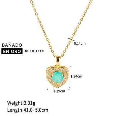 Collares baño 18k acero 2600100001907