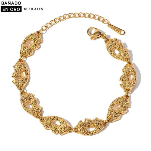 Pulsera brazalete baño 18k acero 2500100001290