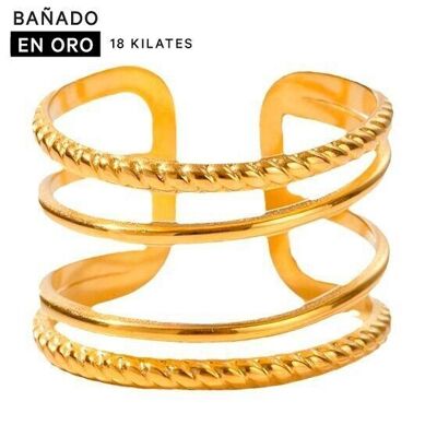 Anillos baño 18k acero 2800100002274