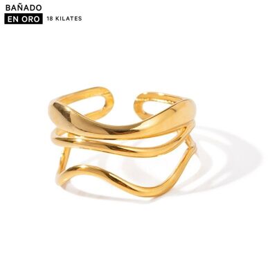 Anillos baño 18k acero 2800100002298