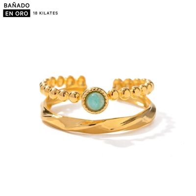 Anillos baño 18k acero 2800100002465