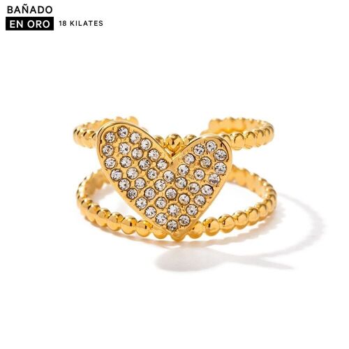 Anillos baño 18k acero 2800100002496