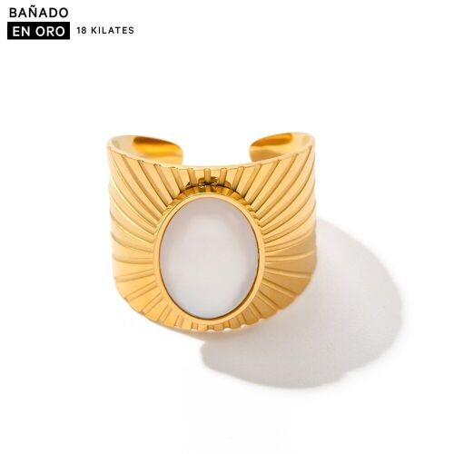 Anillos baño 18k acero 2800100002526