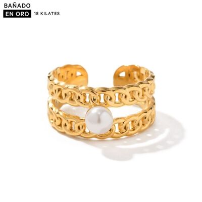 Anillos baño 18k acero 2800100002601