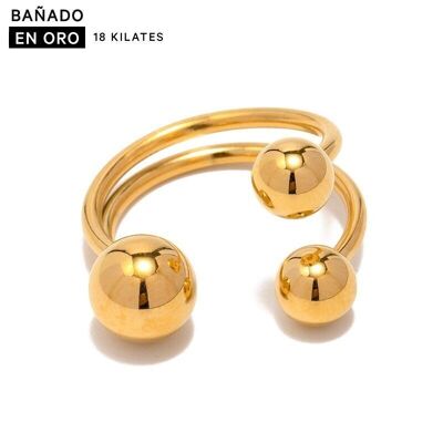 Anillos baño 18k acero 2800100002625