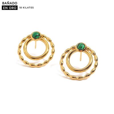 18K gold plated steel earrings 2700100001898