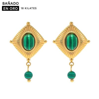 18K gold plated steel earrings 2700100001942