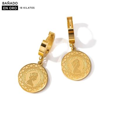 18K gold plated steel earrings 2700100002031