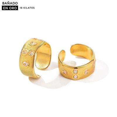 Anillos baño 18k acero 2800100001963