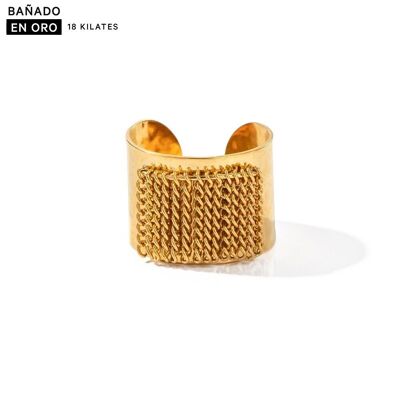 Anillos baño 18k acero 2800100002014