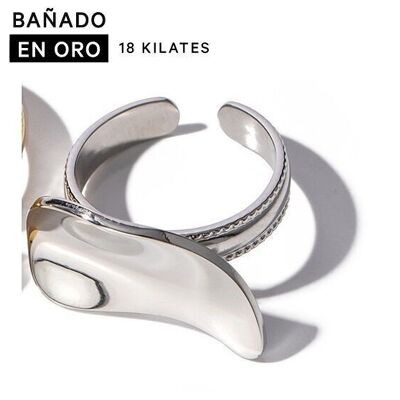 Anillos baño 18k acero 2800100002168