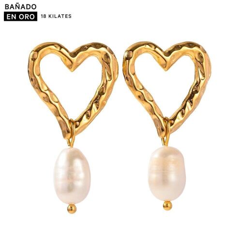 Pendientes acero baño oro 18K 2700100001720