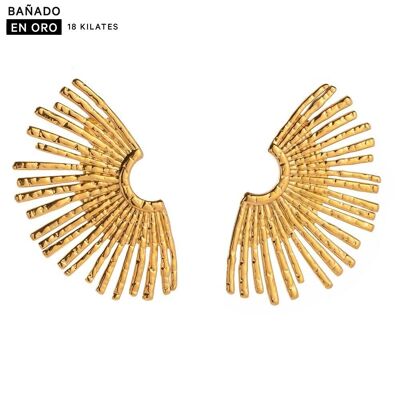 18K gold plated steel earrings 2700100001737