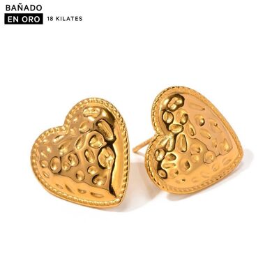 18K gold plated steel earrings 2700100001768