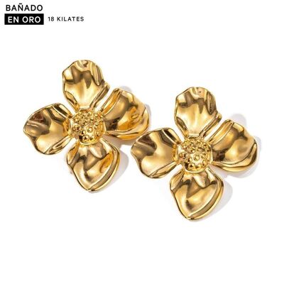 18K gold plated steel earrings 2700100001812