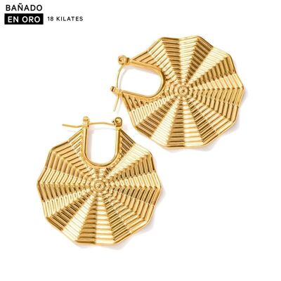 18K gold plated steel earrings 2700100001850