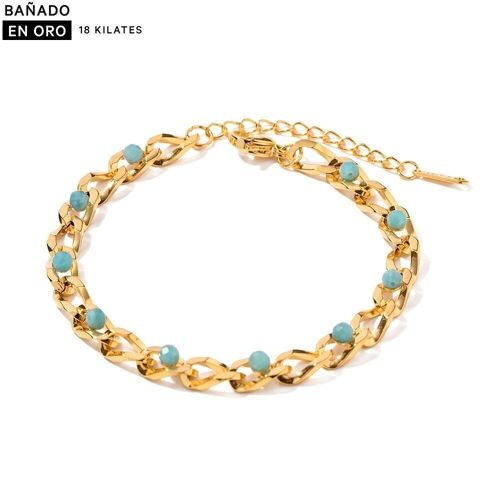 Pulsera brazalete baño 18k acero 2500100001313