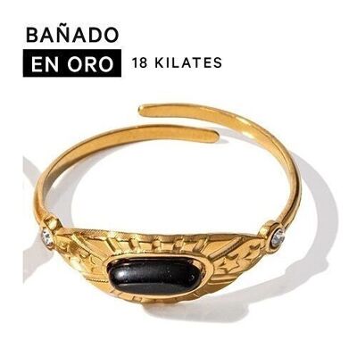 Anillos baño 18k acero 2800100002144