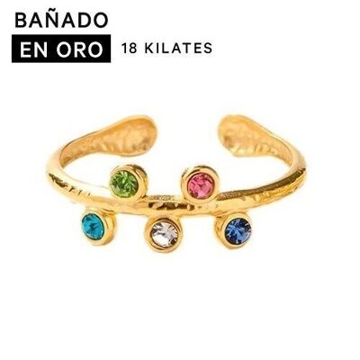 Anillos baño 18k acero 2800100002588