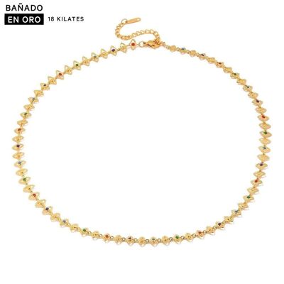 Collane placcate in acciaio 18k 2600100002041