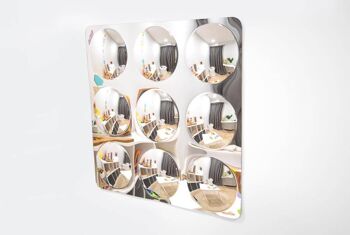 Panneau de miroir géant en acrylique à 9 dômes - 780 mm 1